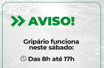 Gripário ficará aberto aos sábados para atender casos suspeitos de coronavírus