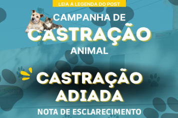 CASTRAÇÃO ADIADA 