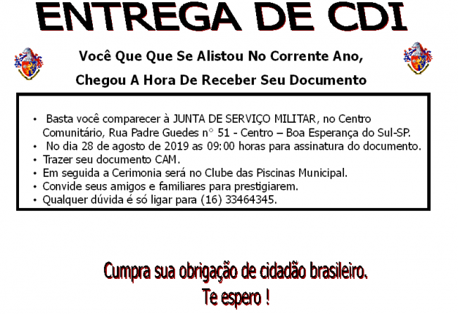 Entrega de CDI