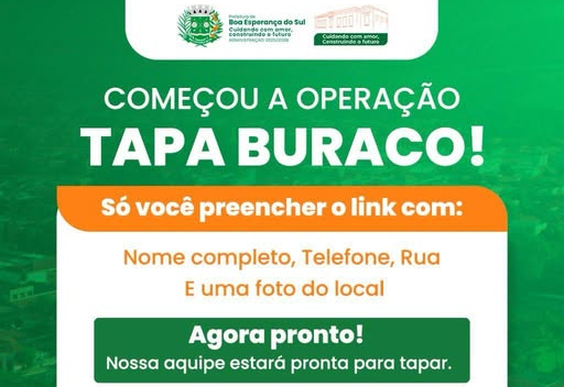 OPERAÇÃO TAPA BURACO