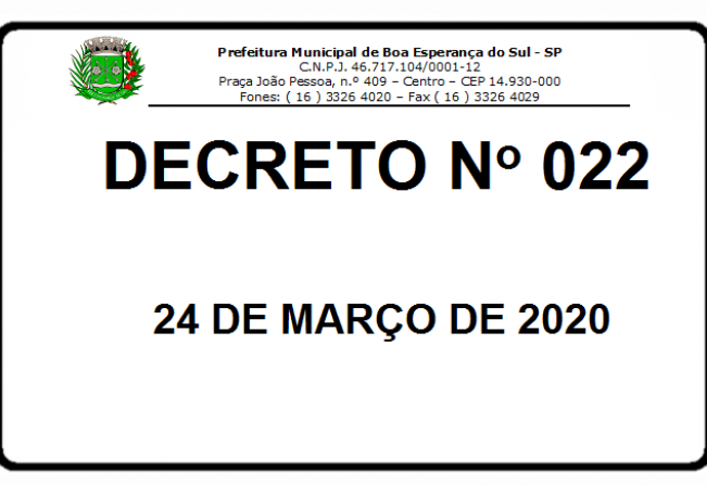 DECRETO N 022