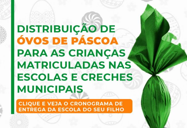 Prefeitura de Boa Esperança do Sul vai distribuir ovos de Páscoa para as crianças