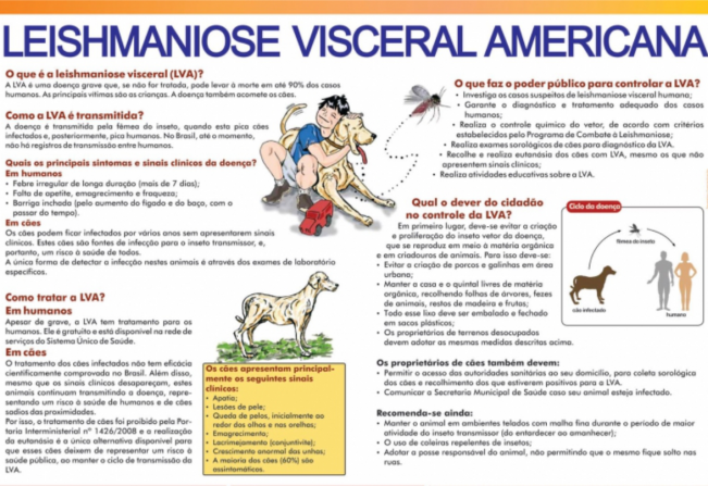 Semana Estadual de Prevenção a Leishmaniose.