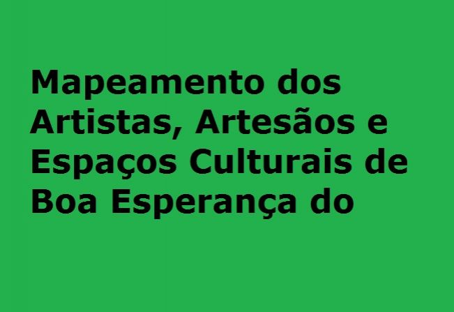 Mapeamento dos Artistas